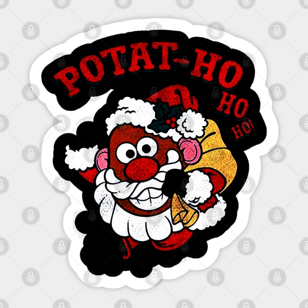 Mr Potato Head Santa Sticker by mariebellamanda